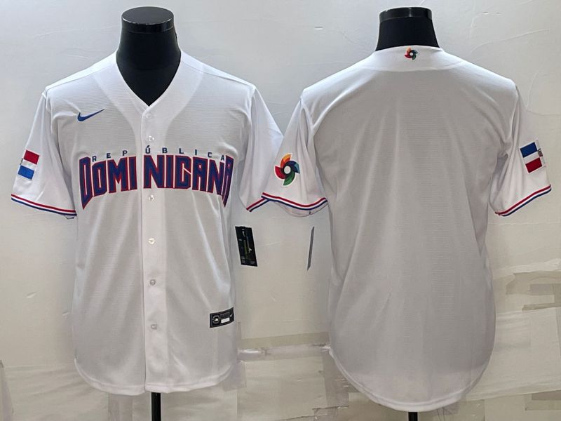 Men 2023 World Cub Blank White Nike MLB Jersey6->more jerseys->MLB Jersey